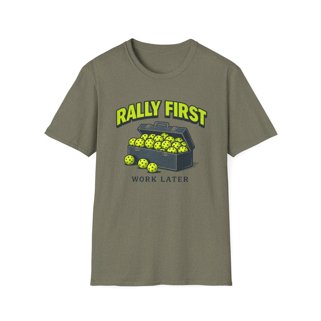 Rally First, Work Later Toolbox T-Shirt